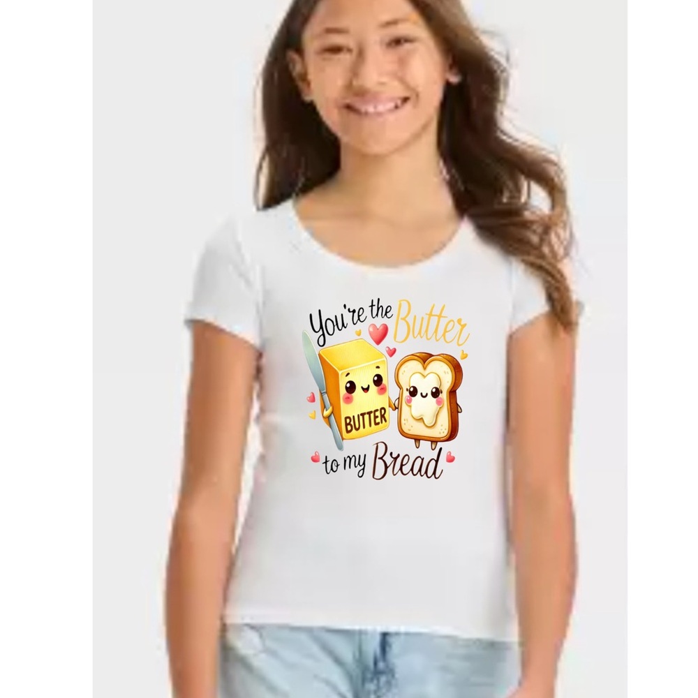 Kids White Graphic Tee